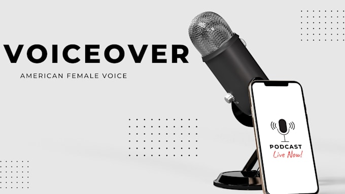 Gig Preview - Record a professional american female voiceover