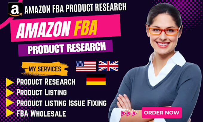 Gig Preview - Do amazon fba product research, product research, product listing and fba setup