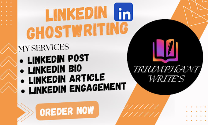 Gig Preview - Ghostwrite lucrative linkedin post blogs and articles to fast track sales