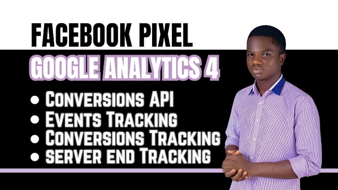 Gig Preview - Setup fix google analytics 4 facebook pixel ecommerce conversion tracking api