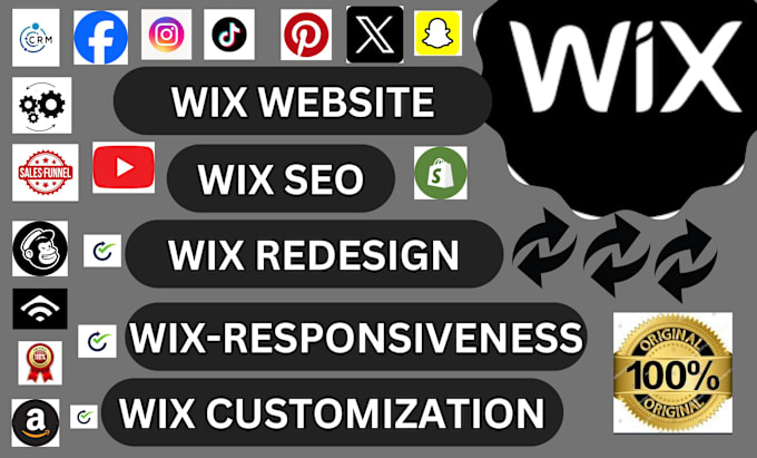 Gig Preview - Build redesign fix edit wix website wix seo wix studio web design landing page