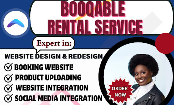 Gig Preview - Build KPI booqable rental website design, online booking, apps and integration