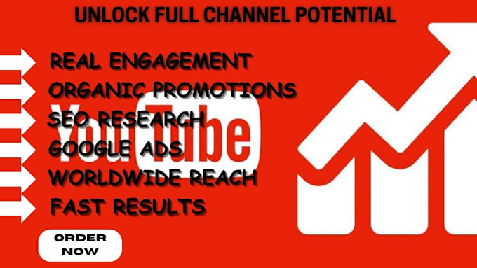 Gig Preview - Organically do promotion for channel growth to boost views