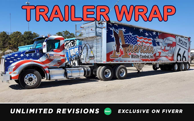 Gig Preview - Do professional trailer wrap, truck wrap and bus   caravan