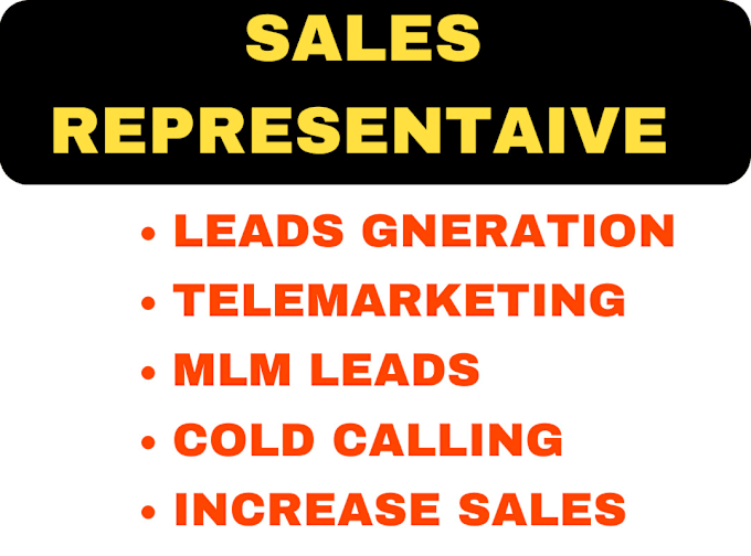 Gig Preview - Be your sales closer representative telemarketing close sales verified leads