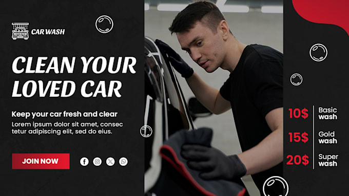 Gig Preview - Design a website for car wash, dent repair, and dent paint reservation