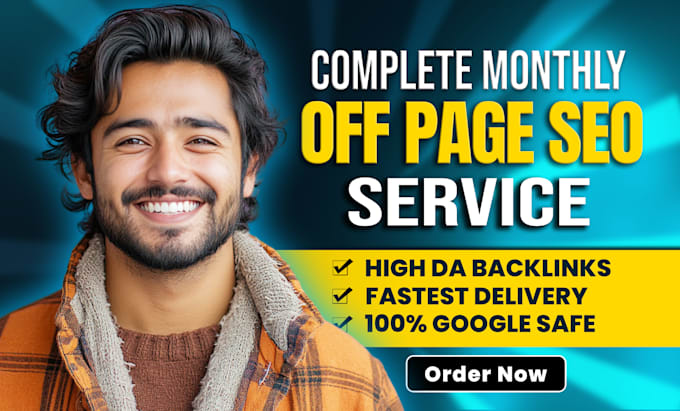 Gig Preview - Do off page seo backlinks high da dofollow link building