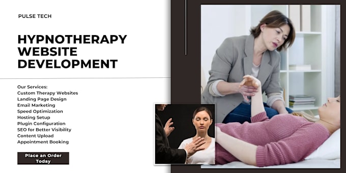 Gig Preview - Develop a unique hypnotherapy or psychotherapy website to enhance your practice