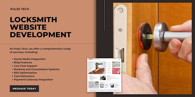 Gig Preview - Design an exquisite locksmith or handyman website with lead generation and SEO