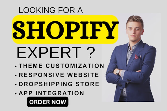 Gig Preview - Build profitable dropshipping shopify store shopify website design