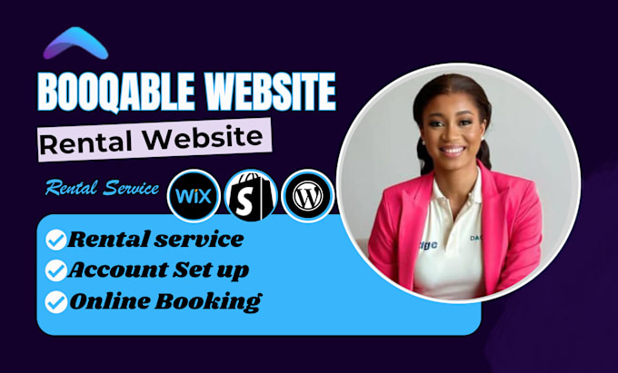 Gig Preview - Build booqable rental website, online booking website, online rental website SEO