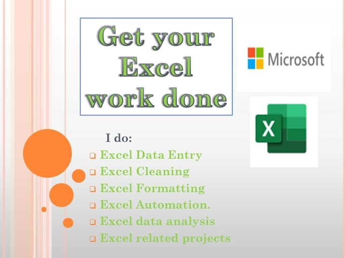 Bestseller - do excel data entry, copy paste, data cleaning, data formatting, calculations