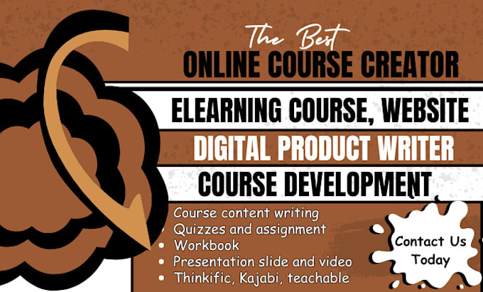 Gig Preview - Create online course content, develop elearning course for digital product, ppt