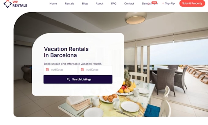 Gig Preview - Create short term rental website, vacation rental website, short term website