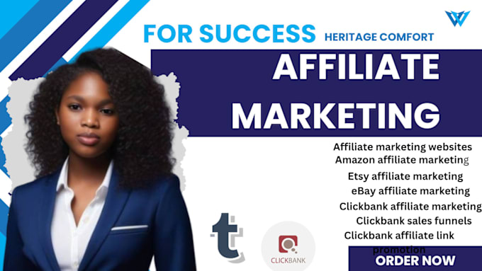 Gig Preview - Build best clickbank affiliate marketing affiliate link promotion amazon