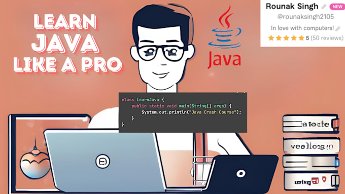 Gig Preview - Teach java from basics to advanced and make you a pro