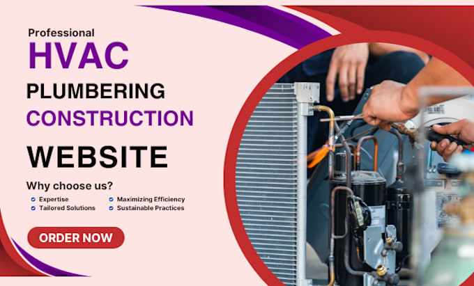 Bestseller - design professional construction, hvac and plumbing website