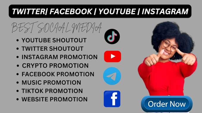 Bestseller - promote twitter shoutout website sharelink on 150m ig yt fb crypto tiktok nft