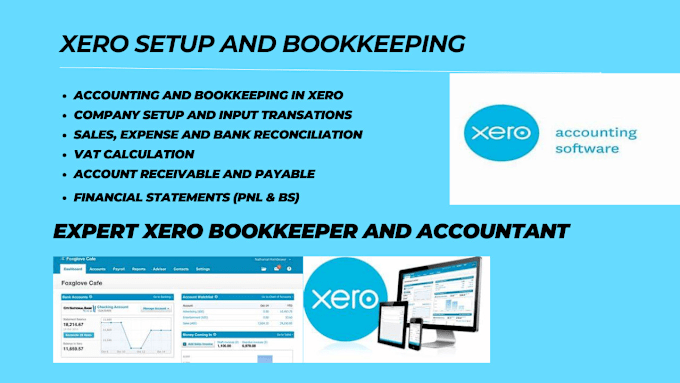 Gig Preview - Bookkeeping in xero, sage for UK and irish accounting