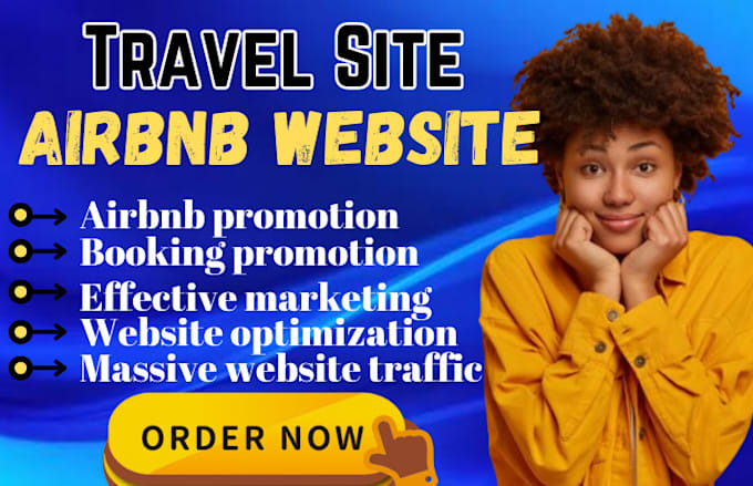 Gig Preview - Do fast travel site seo, airbnb hotel boost bookings affiliate link promotion