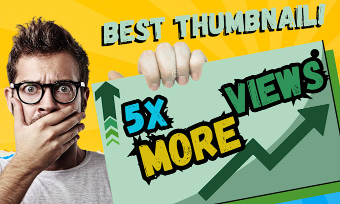 Gig Preview - Design your desired youtube thumbnail within 12 hours