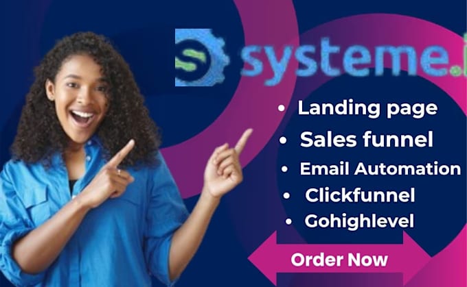 Gig Preview - Design clickfunnel 2 0 systeme io landing page, sale funnel system io funnel