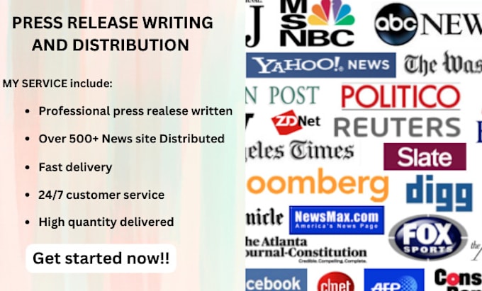 Gig Preview - Write quality press release with press release distribution