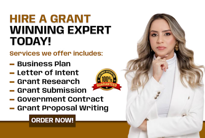 Gig Preview - Write a winning grant proposal, grant research and application, business plan