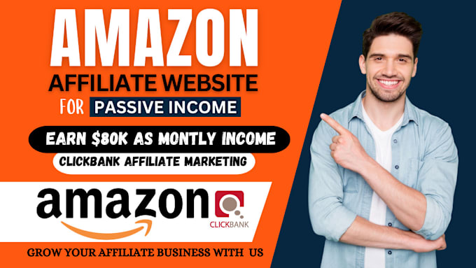 Gig Preview - Do amazon affiliate website, clickbank jvzoo, affiliate marketing salesfunnel