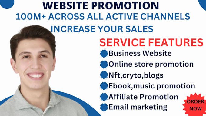 Gig Preview - Promote your business website amazon product book crypto coin any link