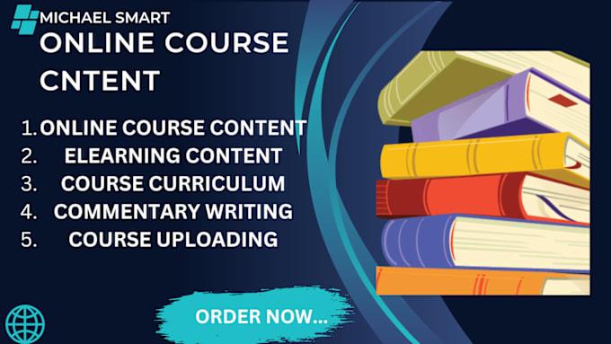 Gig Preview - Create online course content, elearning content, comentery, course curriculum