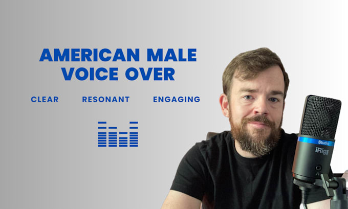 Gig Preview - Record an american male voice over