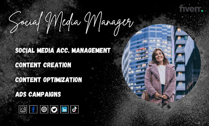 Gig Preview - Be your social media marketing manager and personal assistant