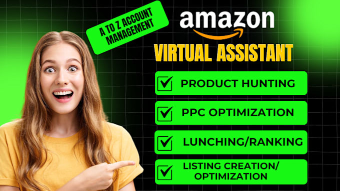 Gig Preview - Be your amazon virtual assistant for amazon fba private label, amazon expert va