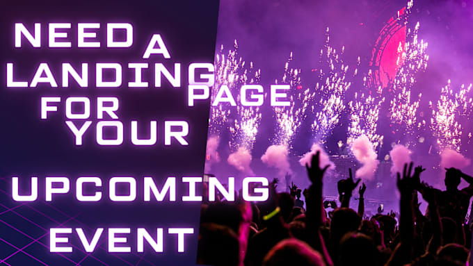 Gig Preview - Create an event landing website with free domain