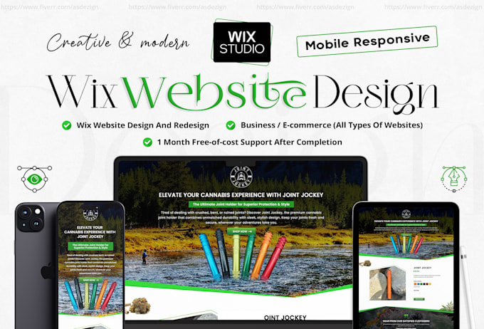 Gig Preview - Build a creative, interactive, unique and modern wix website