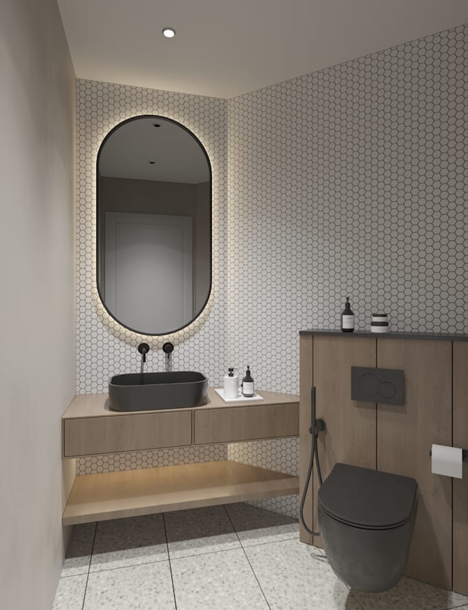 Bestseller - 3d rendering for bathroom