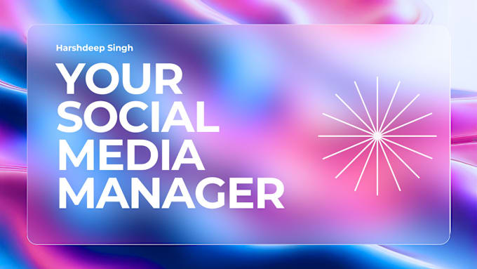 Gig Preview - Be your social media manager and content creator