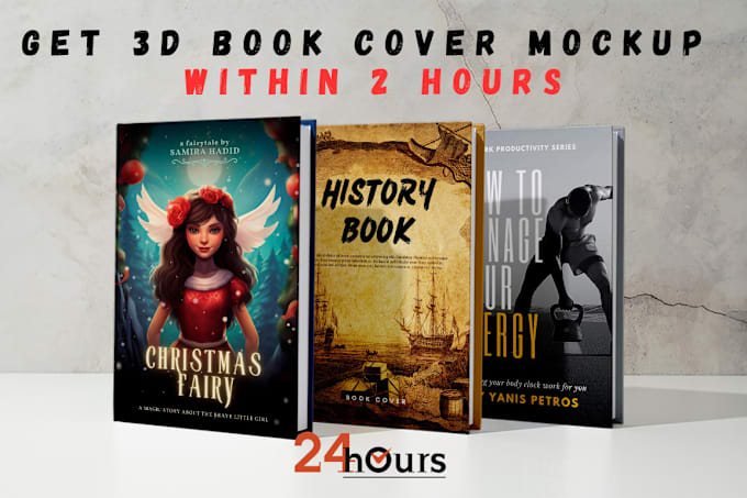 Gig Preview - Create 3d realistic book, ebook cover mockup within 2 hours