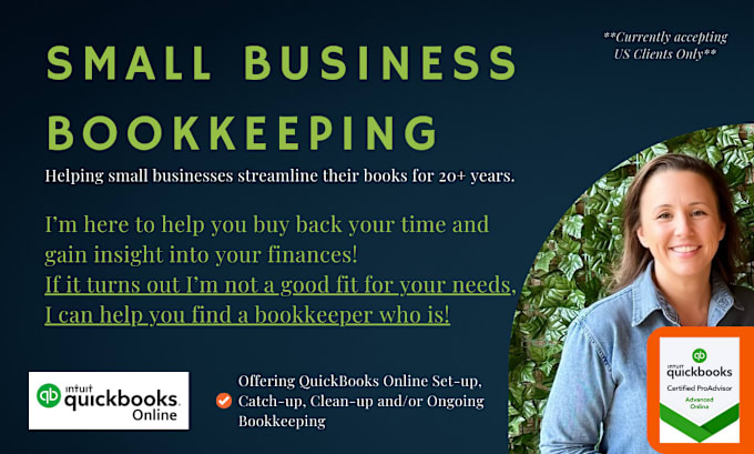 Gig Preview - Update and manage your bookkeeping in quickbooks online