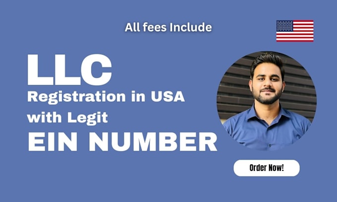 Gig Preview - Register a US llc along with ein number for non US residents, boi report