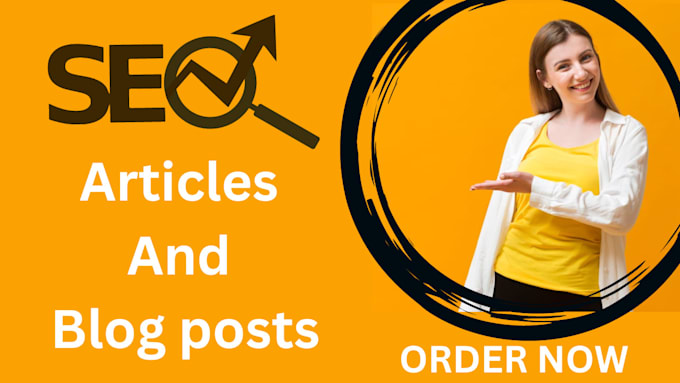 Gig Preview - Write high quality SEO optimized blogs and articles