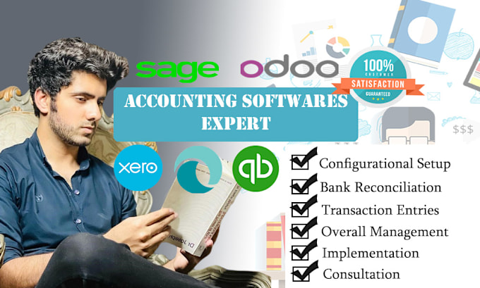 Gig Preview - Do accounting and bookkeeping on quickbooks, wave, odoo, xero, sage