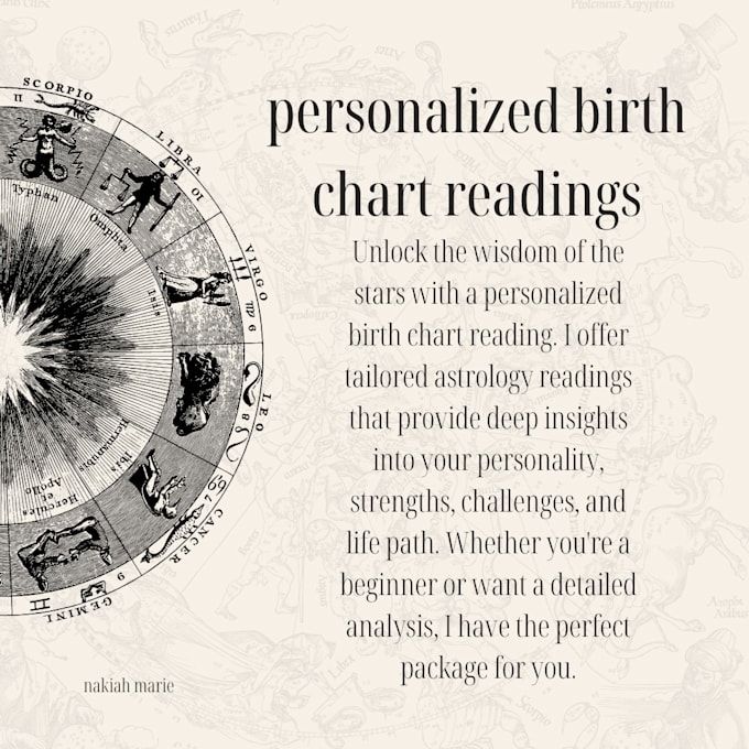 Gig Preview - Do personalized birth chart readings