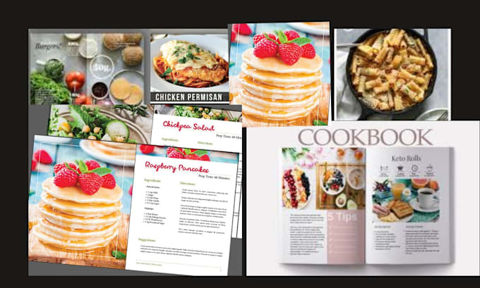 Gig Preview - Do ebook formatting and layout design cookbook formatting cookbook recipe design