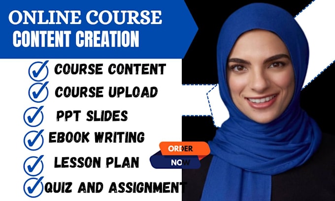 Gig Preview - Create online course creation lesson plan masterclass content training manual