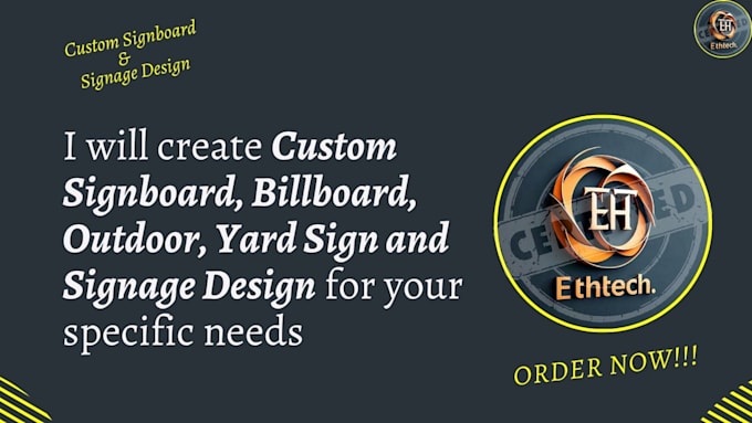 Gig Preview - Create billboard signboard outdoor yard sign signage design