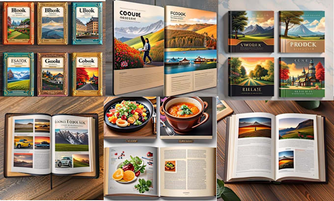 Gig Preview - Format and design ebook and cookbook for publishing paperback cover design KDP