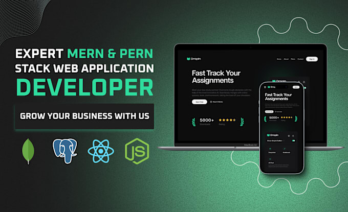 Gig Preview - Be your full, pern and mern stack web developer