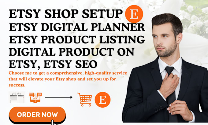 Gig Preview - Do etsy digital product setup, etsy digital planner, etsy SEO listing, etsy pod